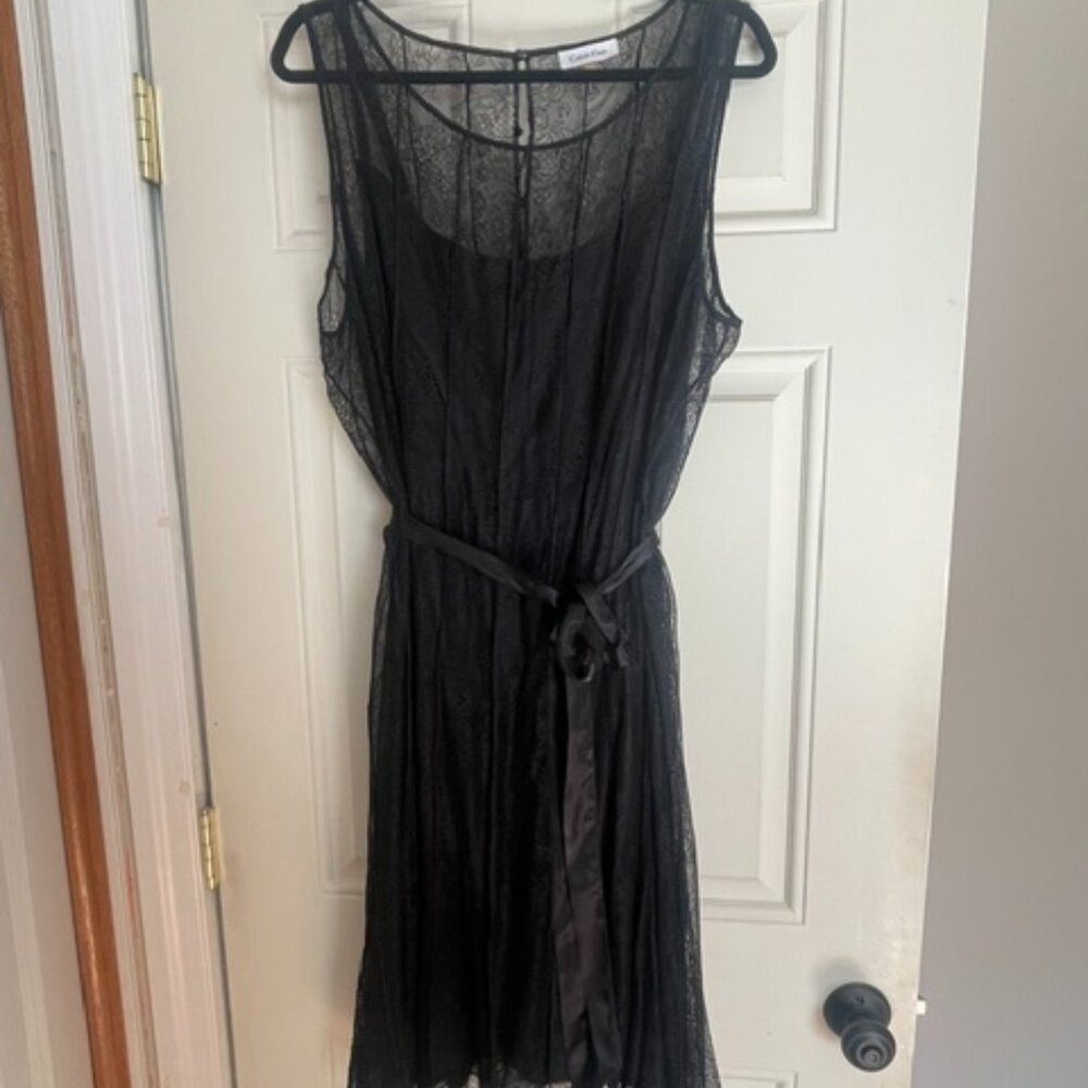 Black Lace Calvin Klein Dress